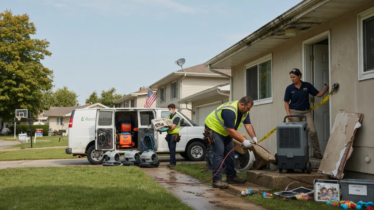 Water Damage Restoration in Mellott, IN near me